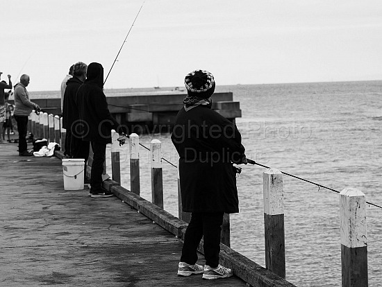 Fishing at the pier